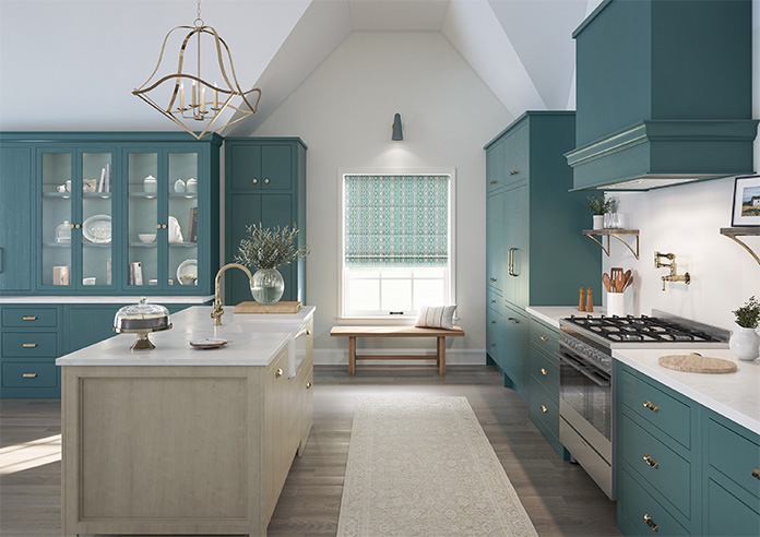 Opulent Scallop, Jade - Twist&Fit Roman Blind - Image 8